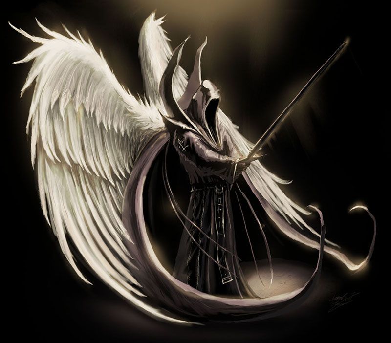 Эскиз темный ангел