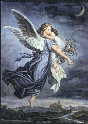 Эскиз летящий ангел